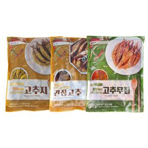 반찬단지 고추지 1kg +  간장고추 1kg + 고추무침 1kg 세트