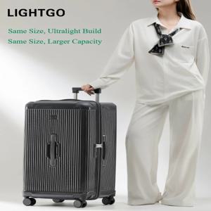 라이트고 PC 하드쉘 여행가방 20 28 30인치 TSA 잠금장치, YKK 방폭 지퍼 및 8개의 무소음 브레이크 스피너 휠