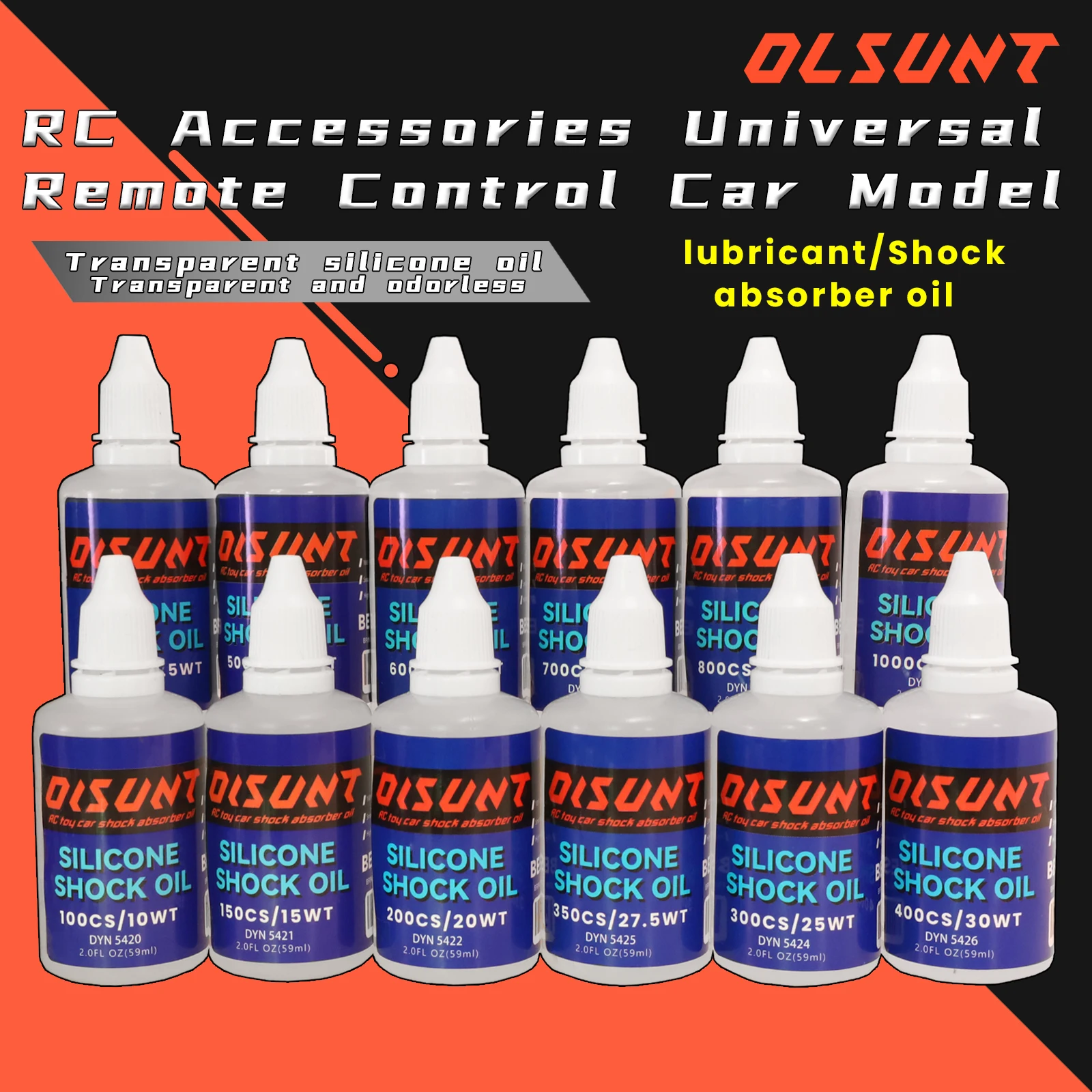 59ml 10WT ~ 160WT 충격 흡수기 오일 RC 원격 제어 모델 크롤러 자동차 버기 트럭 용 차동 오일 윤활제