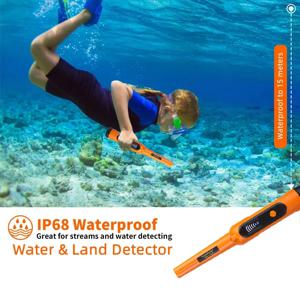 IP68 LCD 디스플레이, 고감도 수중 핀 포인터, 3가지 모드 휴대용 Pinpointe를 갖춘 완전 방수 핀 포인터 금속 탐지기