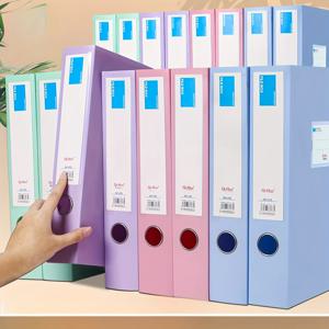 55mm 두께의 A4 파일 상자 - 내구성이 뛰어난 PP 소재, 쉬운 정리를 위한 탭이 있는 수직 대용량 사무용 보관 폴더