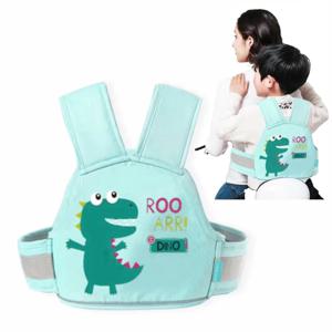 만화 어린이 오토바이 안전 하네스 Anti-Fall 자전거 어깨 벨트 사이클링 워킹 하네스 어린이를위한 조절 가능 유아