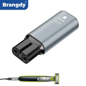 Brangdy 4.3V Type-C 면도기 어댑터 충전기 변환기 필립스 Norelco One Blade QP2520 QP2620 QP2515 QP2510 면도기