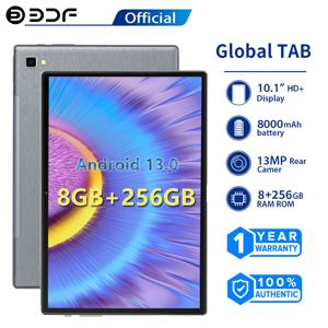 BDF 안드로이드 태블릿 PC 10.1인치 옥타코어 8GB 램 256GB 저장용량 4G LTE 5G 통화 듀얼심 태블릿 8000mAh 메탈 쉘 안드로이드 13