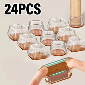 두꺼운 의자 다리 바닥 보호대 실리콘 미끄럼 방지 가구 패드 내마모성 테이블 다리 커버 긁힘 방지 바닥 보호대