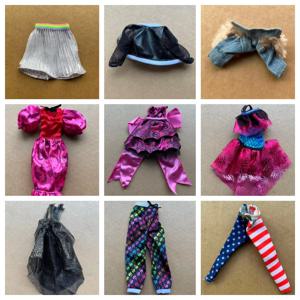 몬스터링 인형 코트 티셔츠 블라우스 1/6 슬림 드레싱 파츠 슬림 인형 몸체용 다채로운 장식