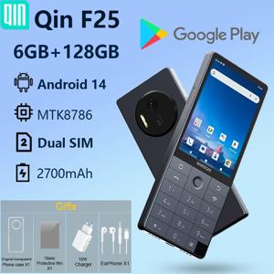 Qin F25 MTK8786 구글 플레이 미개봉 안드로이드 14 듀얼 SIM 카드 6GB+128GB 2700mAh WIFI 블루투스 터치 3.54인치 화면
