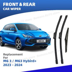LHD 전면 후면 앞 유리 와이퍼 블레이드 MG 3 MG3 하이브리드 + 3rd 2024 2025 Windscreen Essuie glace Limpiaparab 브러시 액세서리