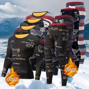 2 피스 가을/겨울 남성 벨벳과 벨벳 패션 인쇄 따뜻한 속옷 세트 편안한 대형 골드 벨벳 따뜻한 가정 의류