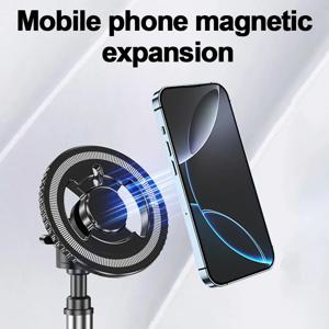 마그네틱 어댑터 링 1/4인치 콜드 슈 위치 지정 핀 컨버터, 강력한 자석 마운트, 맥세이프 폰, 카메라, 삼각대 액세서리용