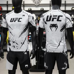 2026년 새로운 UFC 무적의 파이팅 나이트 스포츠 세트 남녀 MMA 복싱 트레이닝 세트 팔각형 케이지 주짓수 티셔츠 반바지
