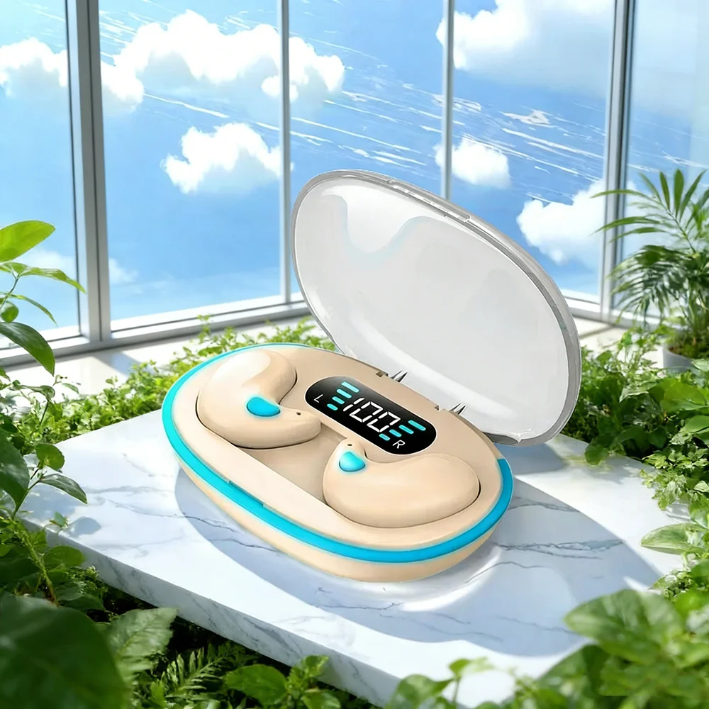 TWS 이어폰 무선 이어폰 헤드폰 소음 감소 스포츠 게임 수면 블루투스 이어버드 모든 스마트폰용