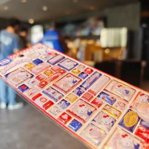 1 시트 카와이 헬로 키티 3D 릴리프 블록 스티커 귀여운 DIY 전화 케이스 노트북 병 장식 스티커 선물