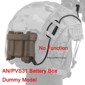 배터리 박스 고정 시스템 조정 가능한 헬멧 NVG 배터리 파우치 AN/PVS31 배터리 케이스용 현실적인 배터리 보관 홀더 팩
