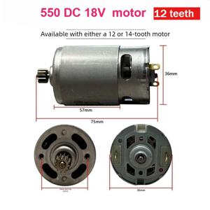 DC 모터 18V 550 12톱니 구리선 모터 범용 핸드 드릴 임팩트 드릴 리튬 전기톱