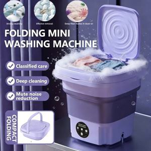 양말, 속옷, 아기 옷 등을 위한 탈수 기능이 있는 가정용 휴대용 소형 이동식 세탁기, 미니 접이식 세탁기
