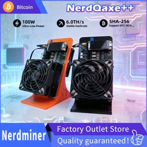 2026 최신 NerdQaxe++ Rev6.1 6TH/s 비트코인 ​​채굴기 100W 저전력 SHA-256 BTC 솔로 채굴기(12V 10A PSU 포함)