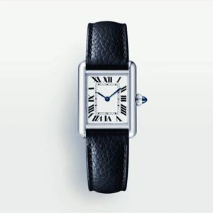 럭셔리 패션 여성 쿼츠 무브먼트 시계 남성용 사각 블랙 가죽 골드 탱크 스타일 손목시계