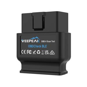 Veepeak OBDCheck BLE OBD2 블루투스 스캐너 자동차 OBD II 진단 코드 리더 스캔 도구 (iOS 및 안드로이드용)