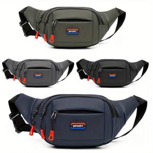 남성용 야외 스포츠 허리 가방, 등산 및 달리기 가슴 가방, 방수 다기능 크로스 바디 백