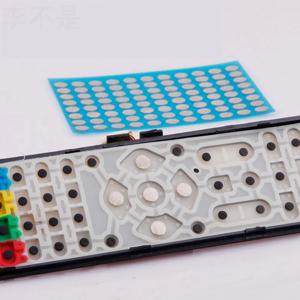 1 시트 실리콘 원격 제어 버튼 수리 전도성 테이프 패치 게임 콘솔 핸들 Ps4 버튼 접촉 오류 수리