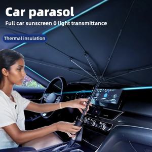 자동 음영을위한 자동차 차양 우산 자동차 태양 그늘 보호기 파라솔 여름 태양 인테리어 앞 유리 보호 액세서리