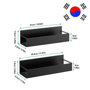 냉장고 자석 선반 향신료 잡화 측면 수납 랙 걸이형 바구니 공간 절약 주방 정리 선반 가정용 홀더