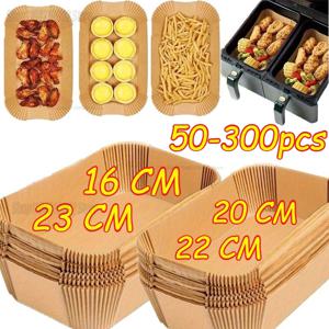 정사각형 및 원형 및 직사각형 일회용 베이킹 종이 뜨거운 공기 프라이어 종이 에어 프라이어 요리 베이킹 재사용 가능한 오븐 음식 왁스 종이 호일