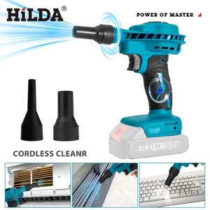 HILDA 2 IN 1 전기 공기 집진기 송풍기 먼지 기계 Makita 배터리 용 충전식 전기 팽창기 클리너 송풍기