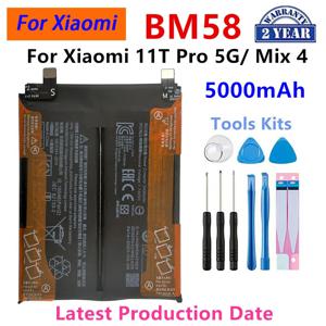 샤오미 11T 프로 5G/ Mix 4 휴대폰 교체 배터리 및 도구, BM58 5000mAh 배터리, 신제품