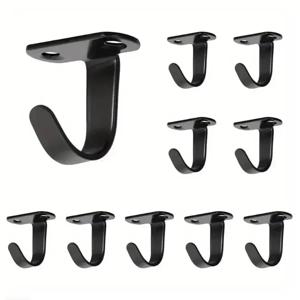 스테인리스 스틸 나사 장착 천장 후크, 선반 아래 수건 걸이, 욕실 캐비닛 차고용 중량용 행거
