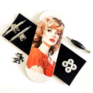 36mm 프로 지판 세트 나무 데크 전문 A2 트럭 손가락 스케이트 보드 용 CNC 바퀴