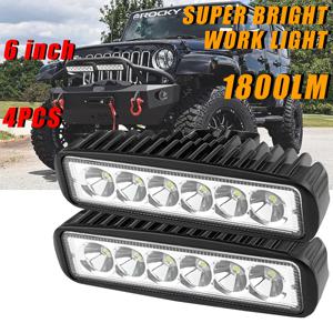 1/2/4Pcs LED 작업 조명 DC12V 1200LM 초고휘도 유지 보수 조명 3030SMD 지프 트럭 자동차 트랙터 SUV ATV 바라