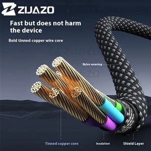 ZIJAZO 타입 C to 타입 C PD 60W 고속 충전 케이블 타입 C 3m 5m 8m 10m 데이터 케이블 아이폰 15 프로 맥스 화웨이 샤오미 삼성용