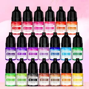 5ml/병 양초 왁스 안료 착색제 무독성 간장 양초 왁스 안료 액체 염료 간장 왁스 DIY 비누 염료 양초 만들기 용품
