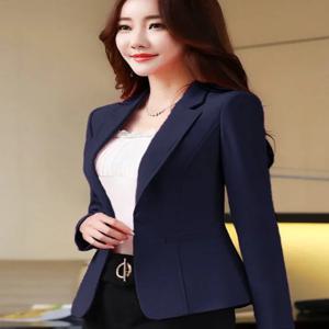 봄과 가을을위한 한국 여성의 맞춤형 블레이저 자켓 Office Lady OL 캐주얼 비즈니스 정장 여성용 트렌디 스타일