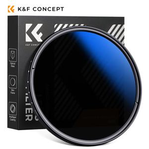 K&F CONCEPT ND2-ND400 가변 ND 필터 멀티 코팅 37/40.5/43/46/49/52/55/58/62/67/72/77/82mm 중립 밀도 렌즈 필터