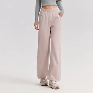 세미르 팬츠 여성용 보온 항균 바지 2024 겨울 신상 기질 폴라플리스 단색 와이드 팬츠