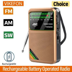 배터리로 작동되는 라디오 FM AM SW 라디오 내장 스피커 포인터 포켓 라디오 Type-C 노인용 HD 디스플레이 화면으로 충전식