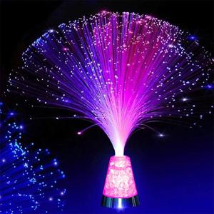 여러 가지 빛깔의 LED 광섬유 램프 빛 인테리어 장식 별이 빛나는 하늘 축제 램프 LED 야간 조명 캠핑 분위기 램프