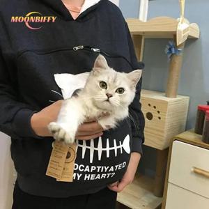 스웨터 고양이 애호가 까마귀 Dropshipping 캥거루 개 애완 동물 발 풀오버 포옹 주머니 스웨터 포켓 동물 귀 후드 플러스