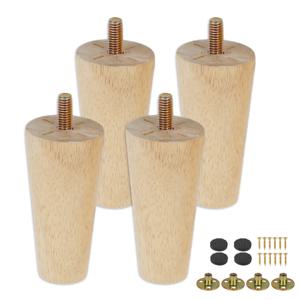 4Pcs 가구 다리 나무 교체 가구 피트 8/15/20cm 높이 테이블 다리 나사 발 패드 소파 의자 침대 캐비닛