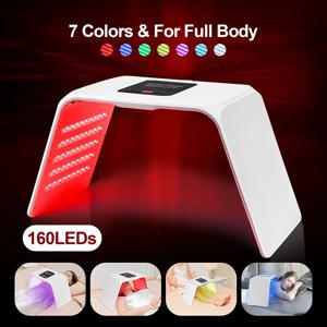 160 LED 접이식 7 색 LED 광자 기계 가정용 미용실 LED 페이셜 바디 스파 마스크 PDT 기계 페이스 LED 마스크 스킨 케어
