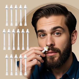 10/40/60/100pcs 코 왁스 스틱 무통 코 제모 도구 왁스 액세서리 밀랍 안전을위한 코 왁스 애플리케이터