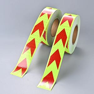 자동차 자전거 헬멧 오토바이 반사 스티커, 자체 접착 반사판, 방수 경고 테이프 스트립, 화살표 5cm x 3m