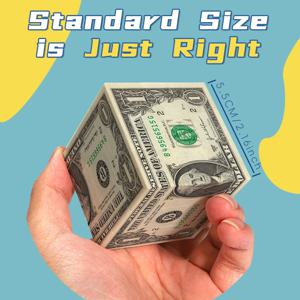 재미있는 스트레스 해소 퍼즐, 전문가용 부드러운 스피드 게임, 어린이 장난감 선물, 3x3x3 3D 돈, 미국 달러