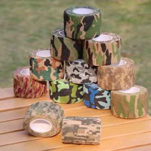 방수 야외 카모 하이킹 캠핑 사냥 위장 스텔스 테이프 랩, U 픽, 1 롤, 4.5m * 5cm