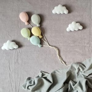 신생아 사진 소품 펠트 풍선, 구름 포즈 소품, 아기 사진 촬영 소품, DIY 사진 배경 장식, 샤워 선물