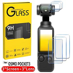 DJI OSMO Pocket 3 강화 유리 필름 화면 보호기 경도 DJI Pocket 3 카메라 필름 용 스크래치 방지 렌즈 카메라 필름
