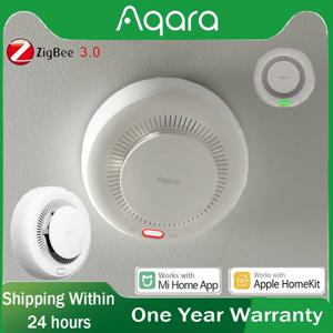 Aqara 연기 감지기 센서 Zigbee 3.0 스마트 화재 경보 모니터 사운드 경고 홈 보안 APP Xiaomi Mi home Homekit과 함께 작동